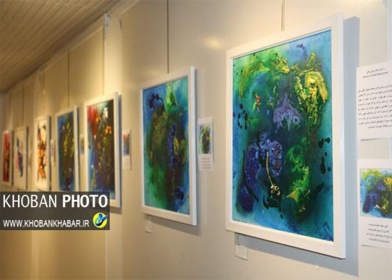 نمایشگاه شوق و شهود یک نقاش در گالری کوچه باغ خمام دایر شد+ تصاویر