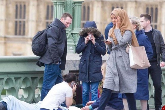 واکنش دختر حاضر در محل حمله تروریستی لندن به اتهامات+عکس