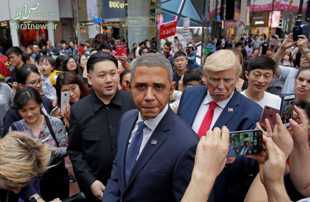 بدل های رهبر کره شمالی، رئیس جمهور آمریکا و اوباما+ عکس