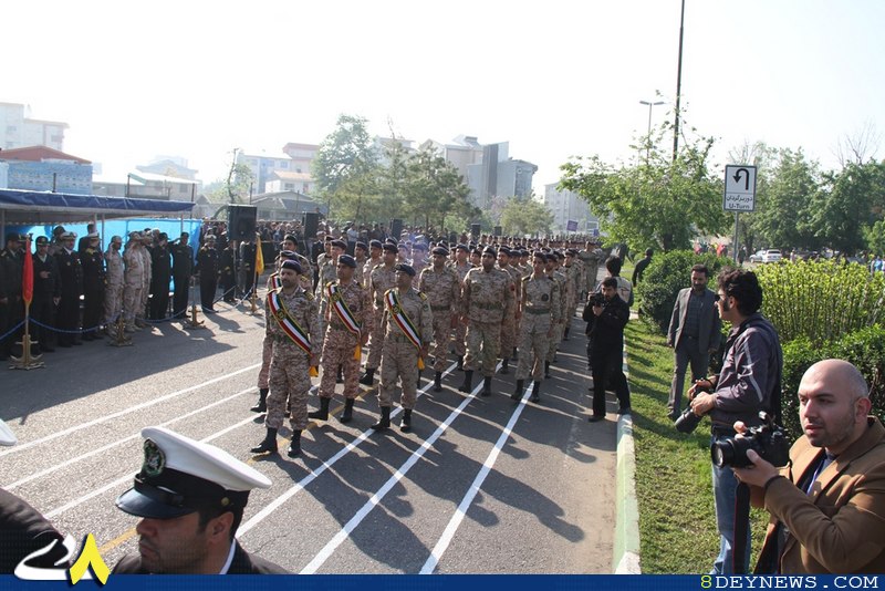 صبحگاه مشترک نیروهای مسلح در رشت برگزار شد + تصاویر / استاندار گیلان: برای ساخت موشک از هیچ کشوری اجازه نمی گیریم