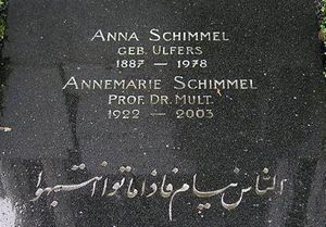 حدیث امام علی(ع) روی سنگ قبر اندیشمند زن آلمانی+عکس