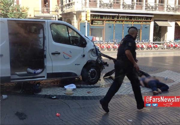 حمله داعش به مردم در بارسلون با ده ها کشته و زخمی