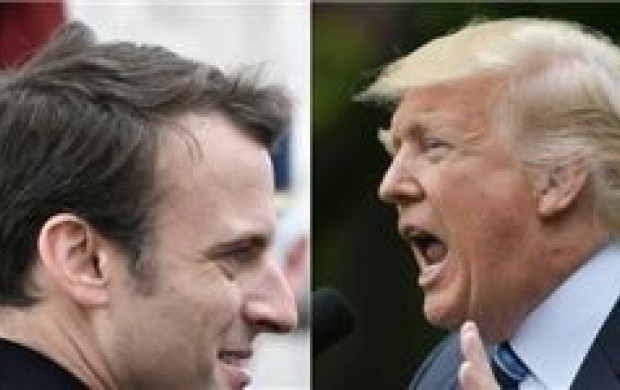 ترامپ خواستار همکاری فرانسه برای مقابله با «نفوذ مخرب ایران» شد