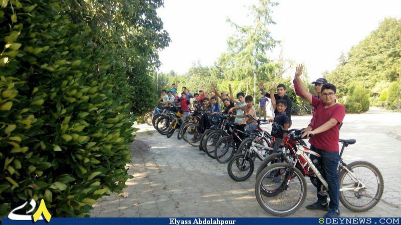همایش دوچرخه سواران بسیجی در املش برگزار شد + تصویر