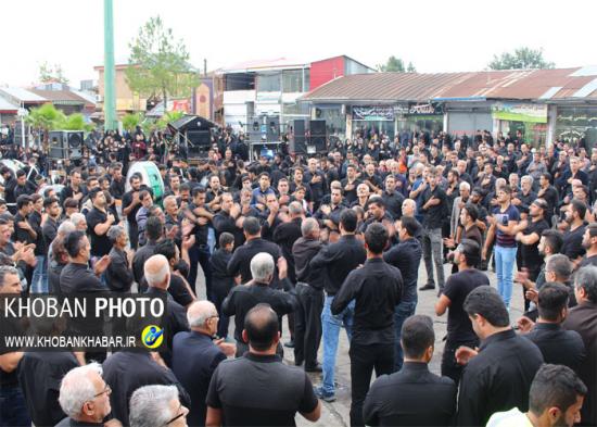 اجتماع بزرگ تاسوعای حسینی در خشکبیجار برگزار شد+ تصاویر