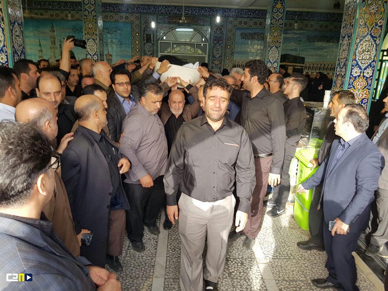 پیکر رئیس فقید اداره برق لنگرود تشییع شد / تصاویر