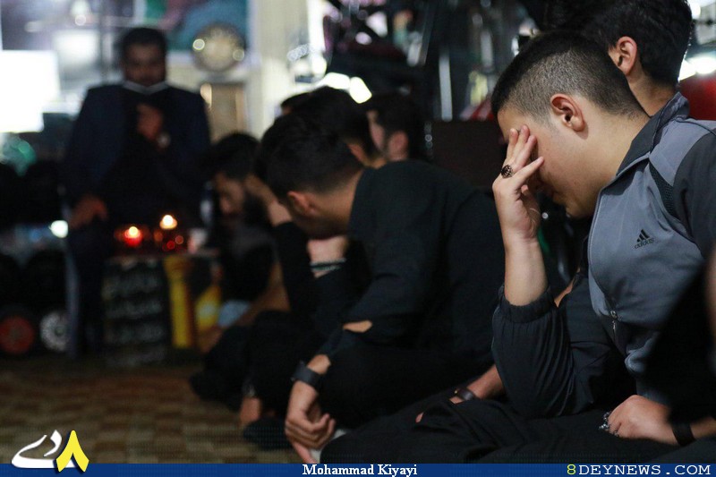 عزاداری سید الشهدا(ع) در یک سالن بدنسازی در لاهیجان / تصاویر
