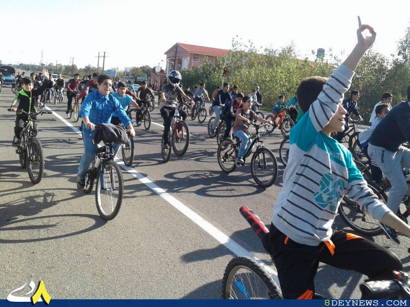 همایش دوچرخه‌سواری در املش با حضور ۲۰۰ دوچرخه‌سوار + تصاویر