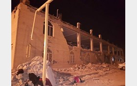 اولین تصویر از حوزه علمیه تخریب شده در زلزله