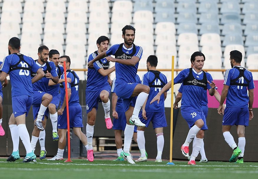 برگزاری تمرین تیم ملی فوتبال ایران در دو نوبت