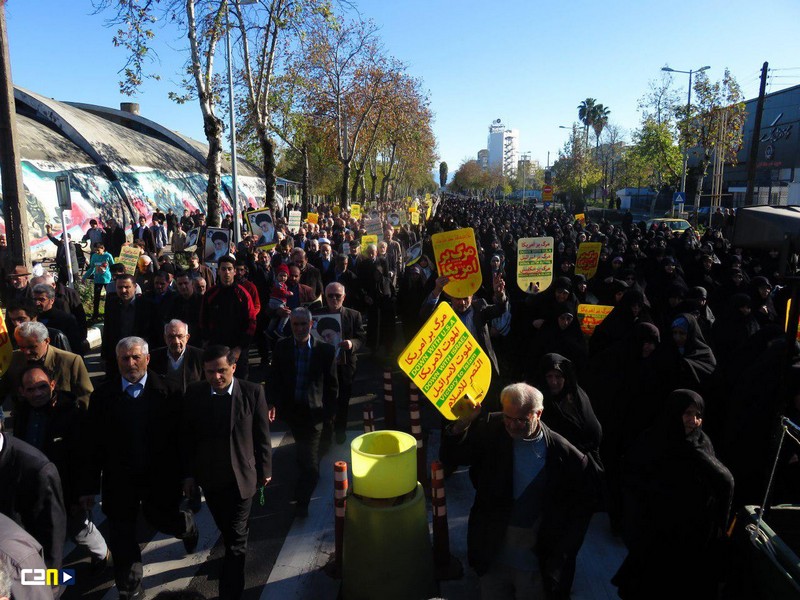 راهپیمایی مردم گیلان در محکومیت اقدام وقیحانه آمریکا و رژیم کودک‌کش صهیونیستی درباره قدس شریف / تصاویر