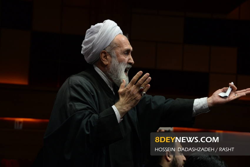 انتقادات حجت الاسلام سمیعی هنگام سخنرانی ضرغامی در رشت + تصاویر و فیلم
