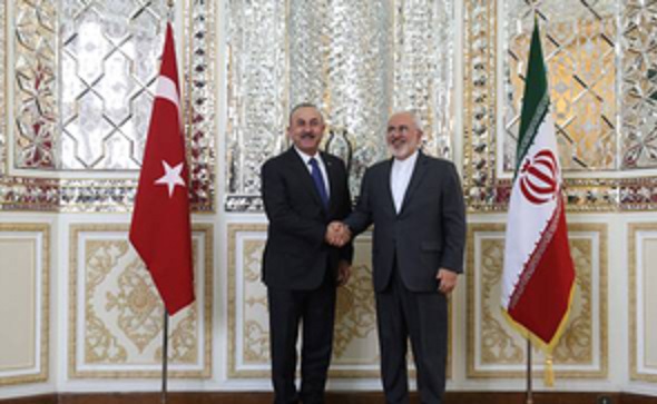 دیدار وزیر امور خارجه ترکیه با دکتر ظریف