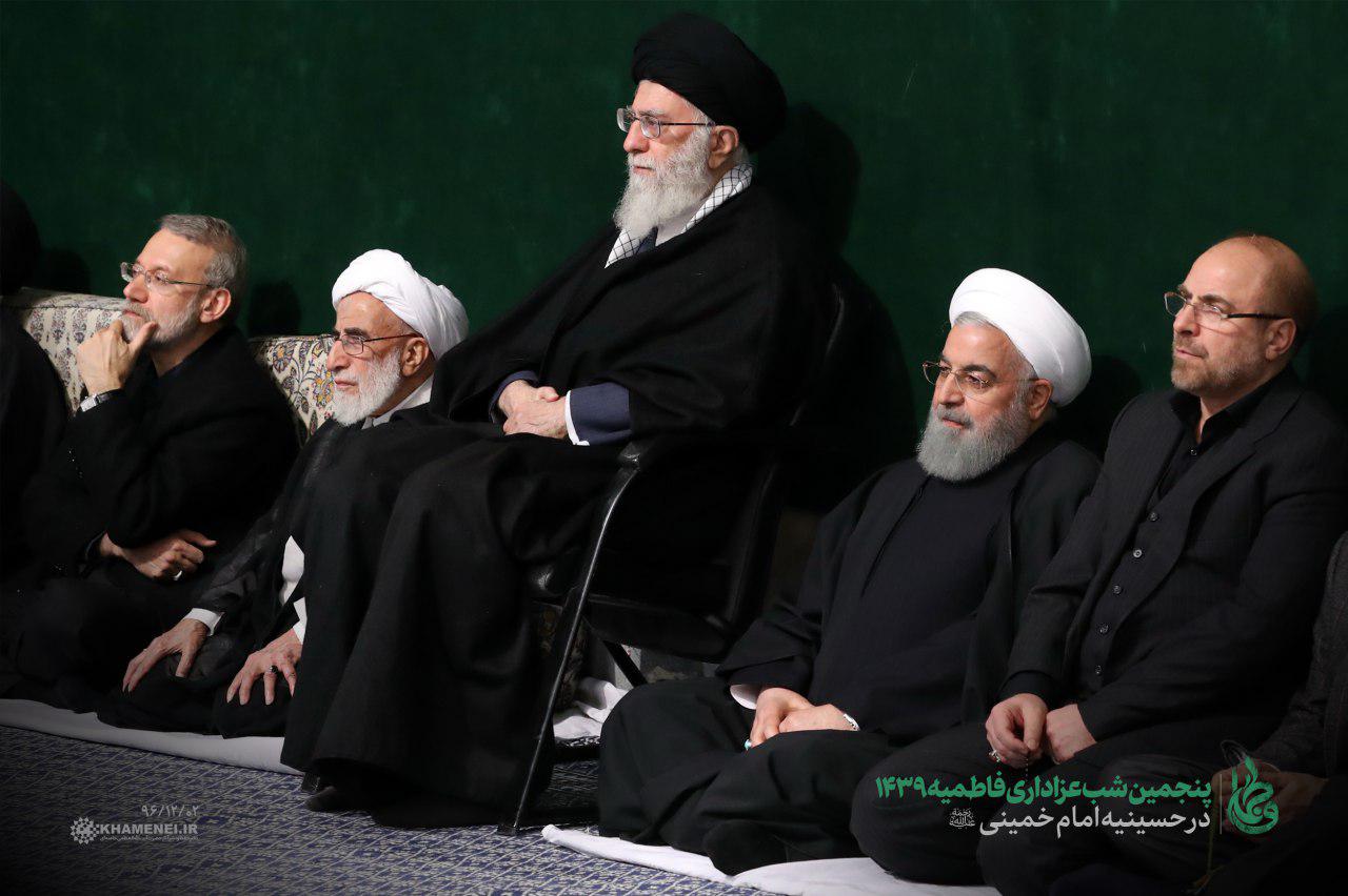 تصویر/ پنجمین شب عزاداری ایام شهادت حضرت زهرا با حضور رهبر انقلاب اسلامی