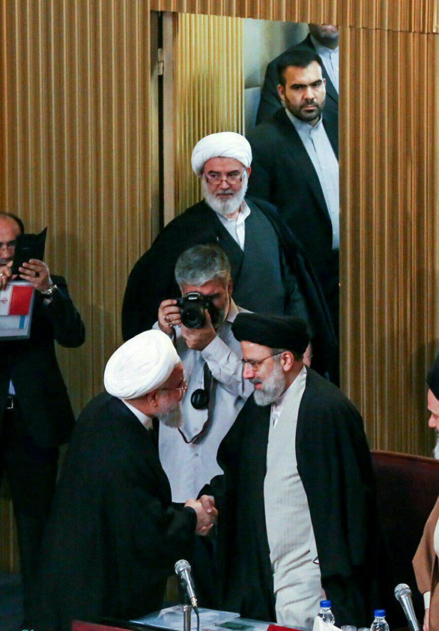 روبرو شدن روحانی و رئیسی در مجلس خبرگان! + عکس