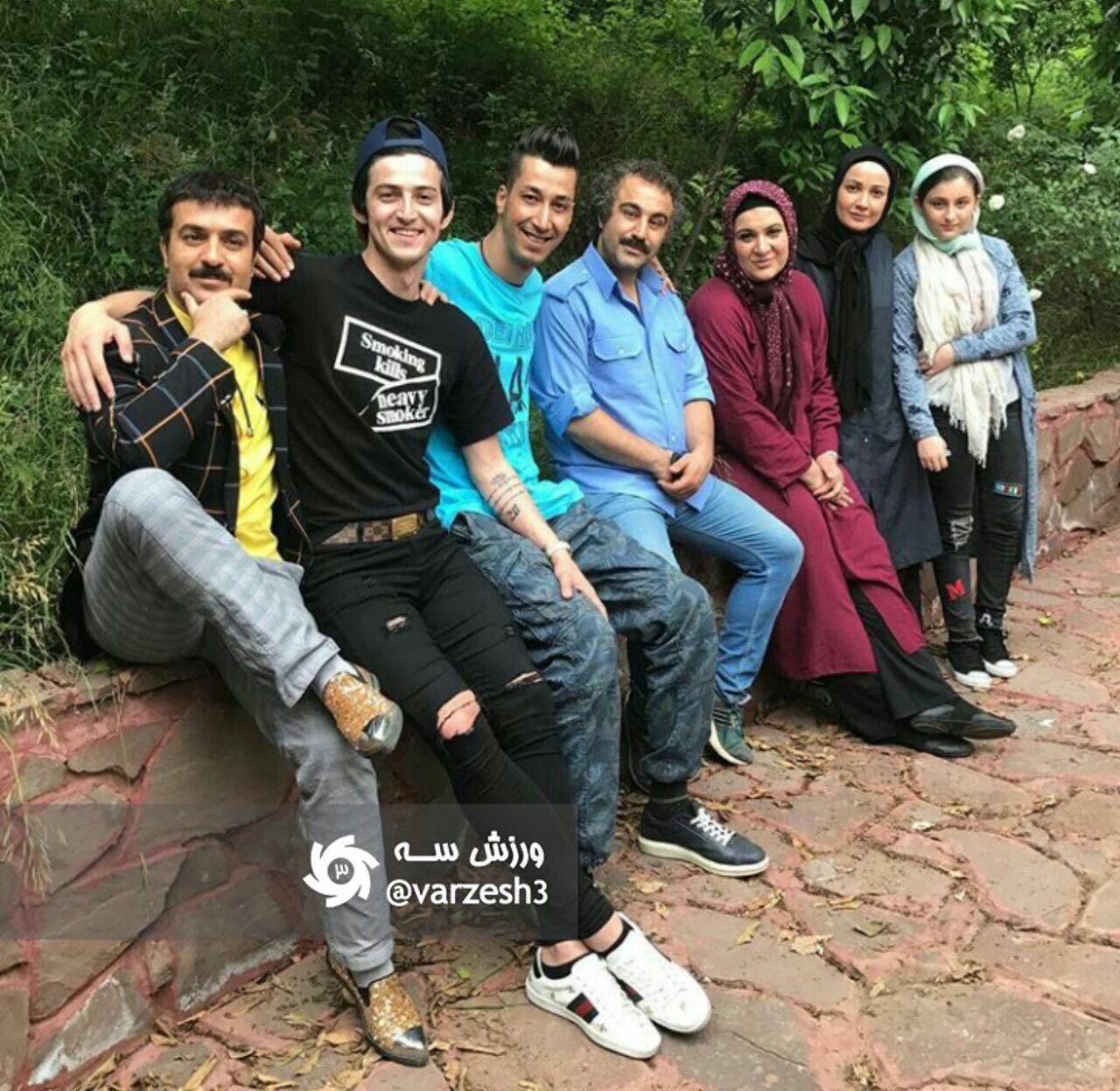 عکس یادگاری سردار با بازیگران پایتخت