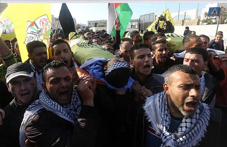 شهادت جوان فلسطینی به دست صهیونیست‌ها در مرز غزه