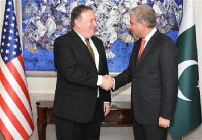 استقبال سرد و معنادار دولت جدید پاکستان از وزیر خارجه آمریکا