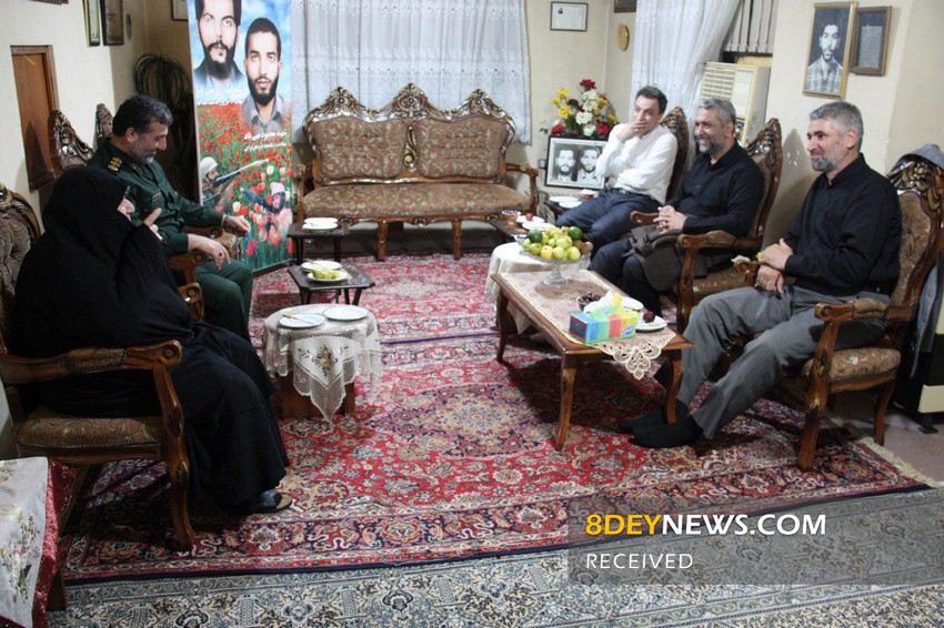 دیدار سردار فضلی با خانواده شهیدان “نهی قناد”+تصاویر