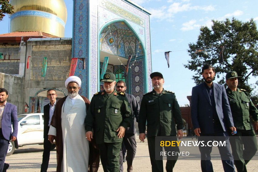 بازدید فرمانده سپاه قدس گیلان از موکب های مرزی در آستارا + تصاویر