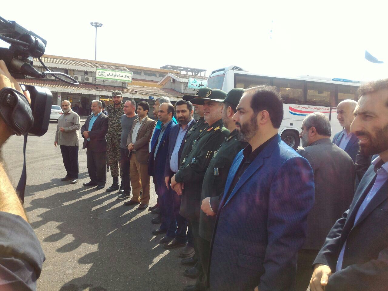 آغاز عملیات انتقال زائرین اربعین حسینی توسط سپاه قدس گیلان+تصاویر
