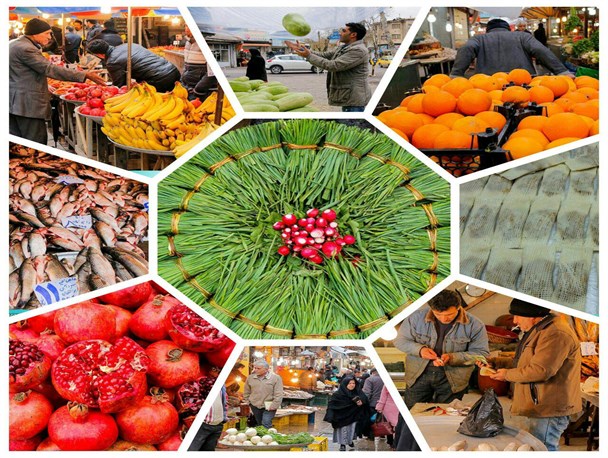 قیمت انواع میوه و شیرینی در بازار رشت/ حذف آجیل از سفره اکثر خانوارها در شب یلدا