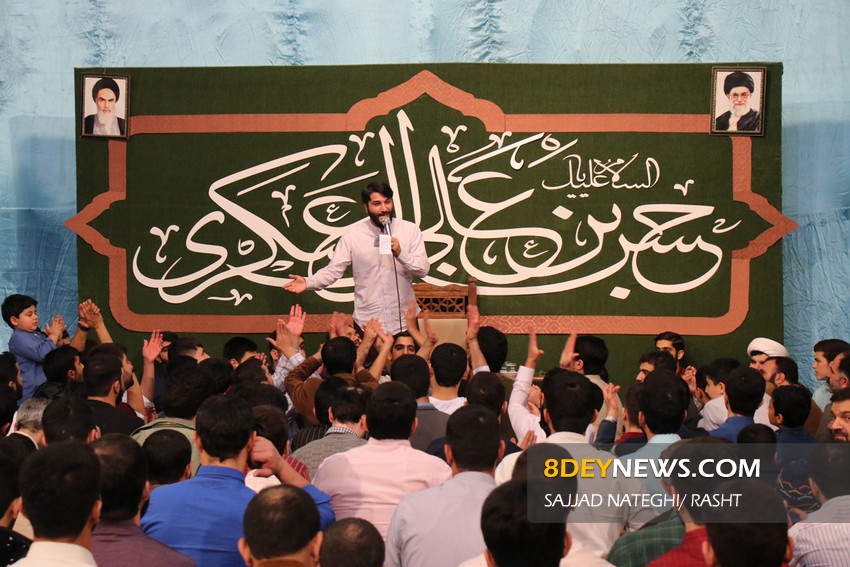 جشن میلاد امام حسن عسکری در حرم خواهر امام رشت + تصاویر