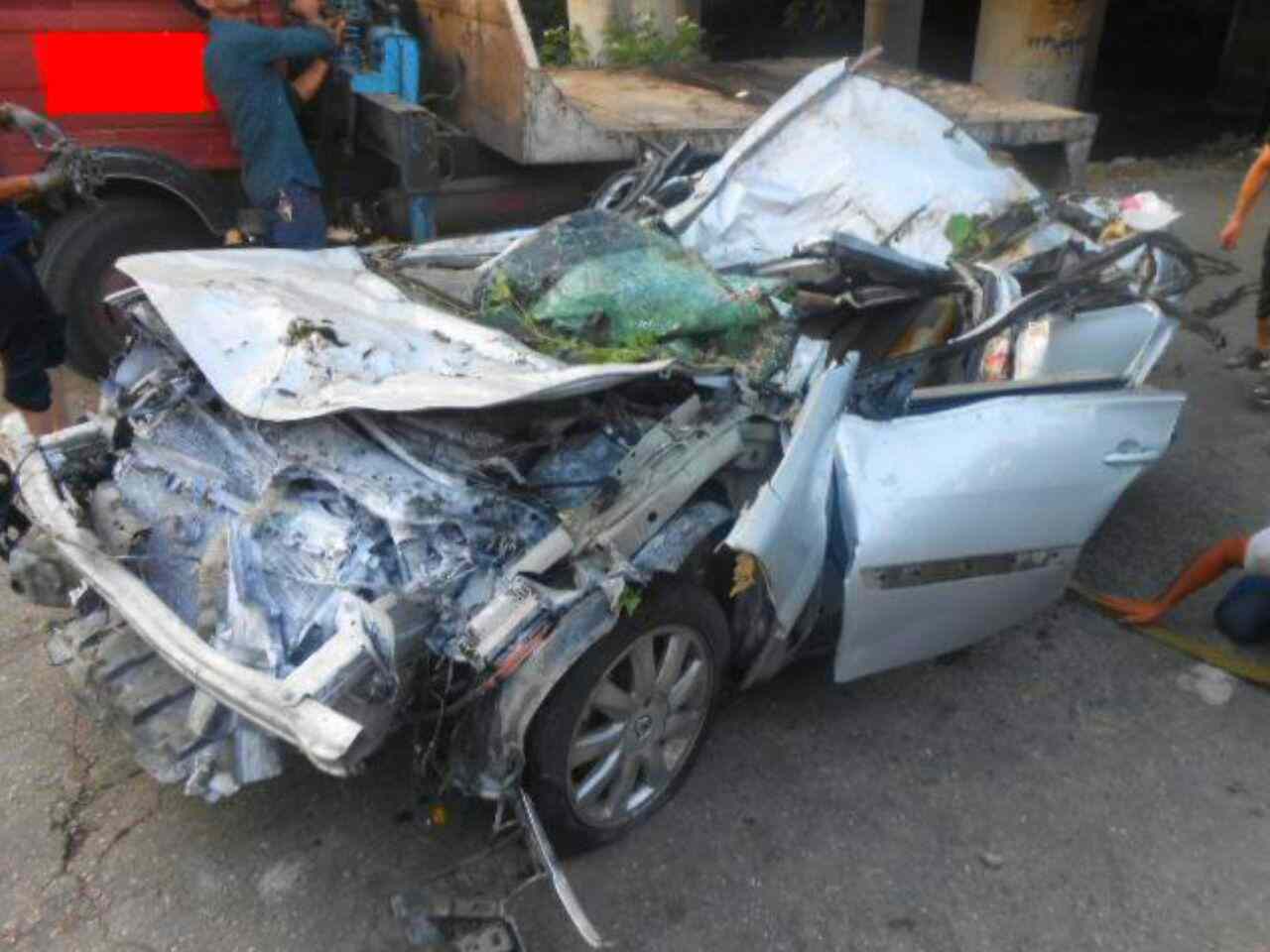 تصادف مرگبار خودروی مگان در رودسر