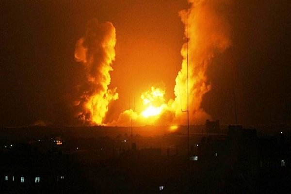 بمباران غزه توسط جنگنده‌های رژیم صهیونیستی