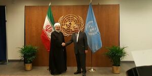 روحانی با دبیرکل سازمان ملل دیدار و گفت‌وگو کرد