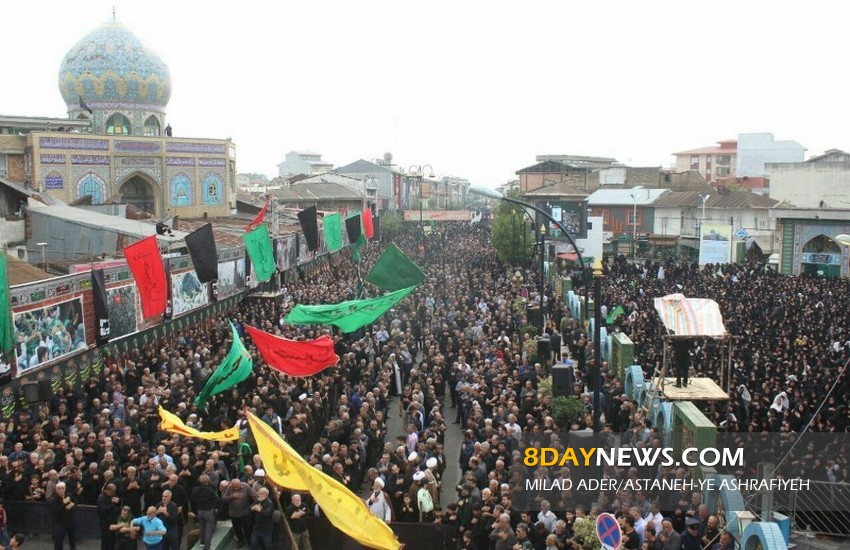 مراسم اربعین حسینی درآستانه اشرفیه برگزار شد+ تصاویر