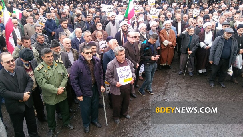 تجمع حمایت از اقتدار و امنیت کشور در لنگرود و سیاهکل برگزار شد + تصاویر