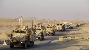 خروج ۵۵ کامیون حامل تجهیزات نظامی ارتش آمریکا از سوریه