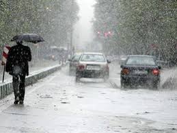 باران و برف در راه مازندران