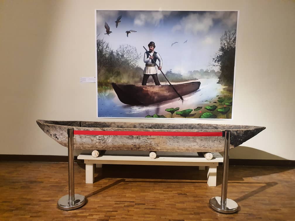 قایق «کلاز» در موزه ایران باستان به نمایش گذاشته شد