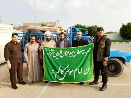 توزیع بیش از ۴۰۰ بسته کمک های مردمی گیلان به سیل زده خوزستان
