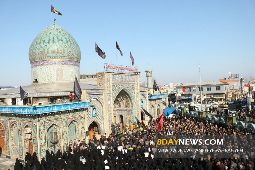 گزارش تصویری/ عزاداری مردم آستانه اشرفیه در سوگ سردار سلیمانی