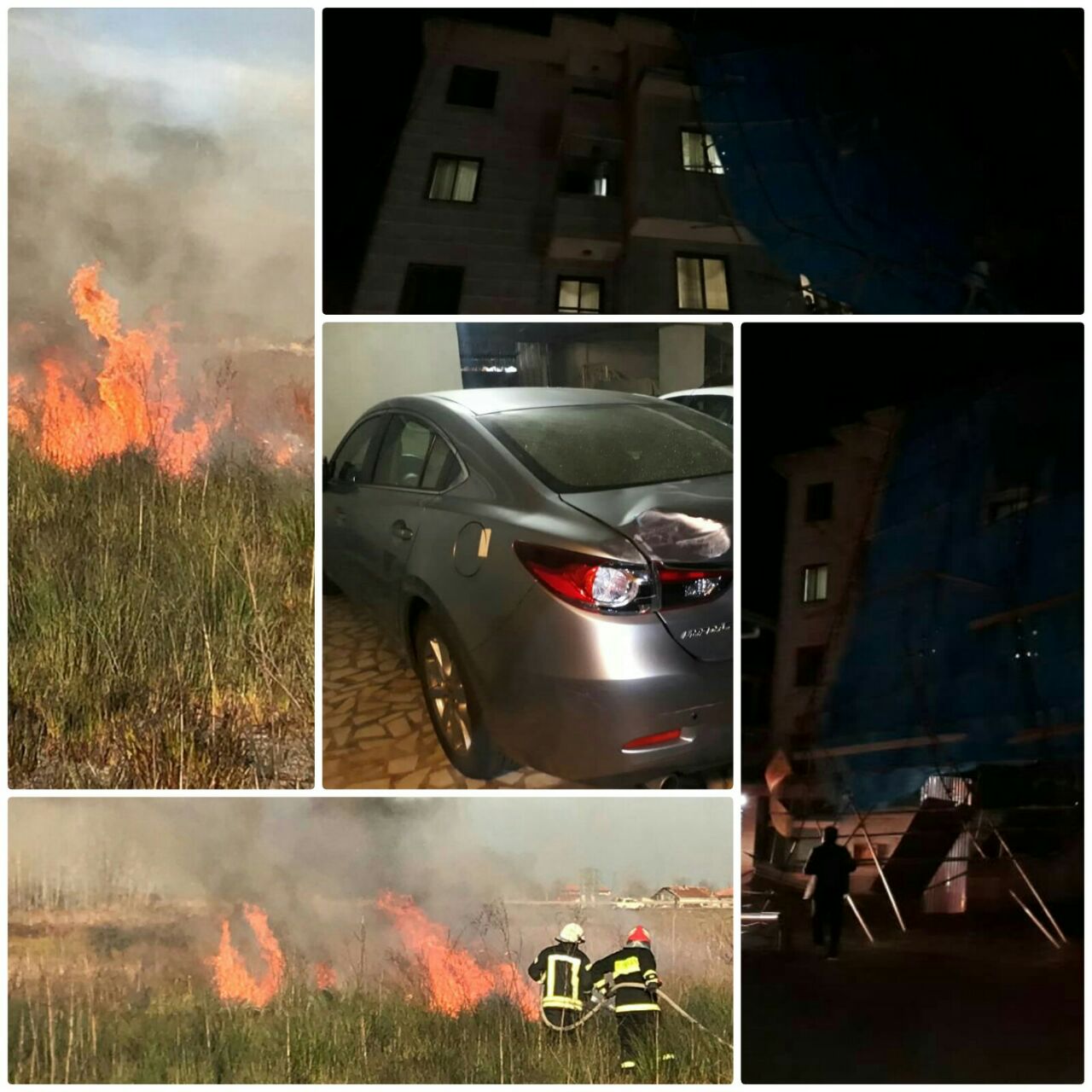 پوشش ۳۱مورد آتش سوزی و حادثه توسط آتش‌نشانان شهر رشت در روز گذشته