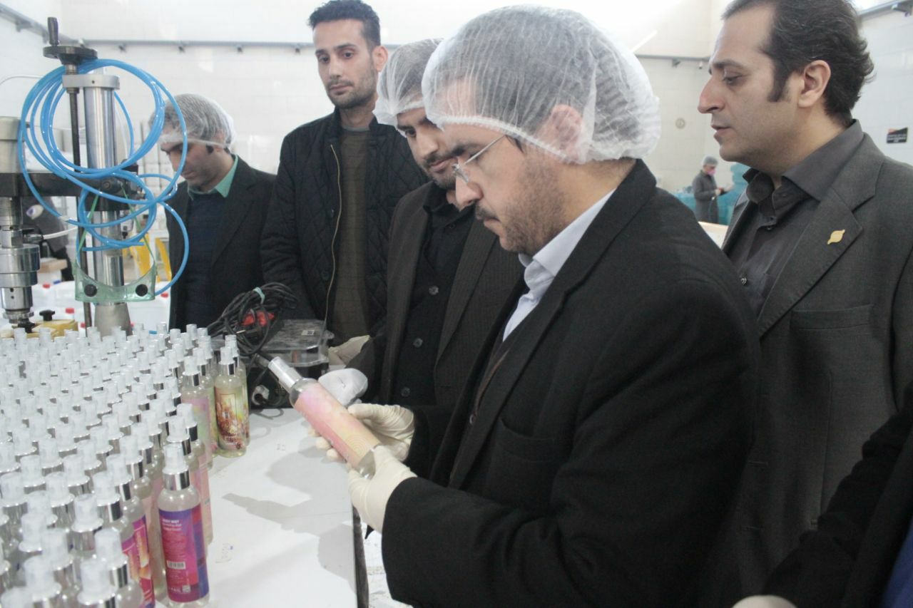 راه اندازی خط تولید محصولات ضدعفونی دست در منطقه آزاد انزلی