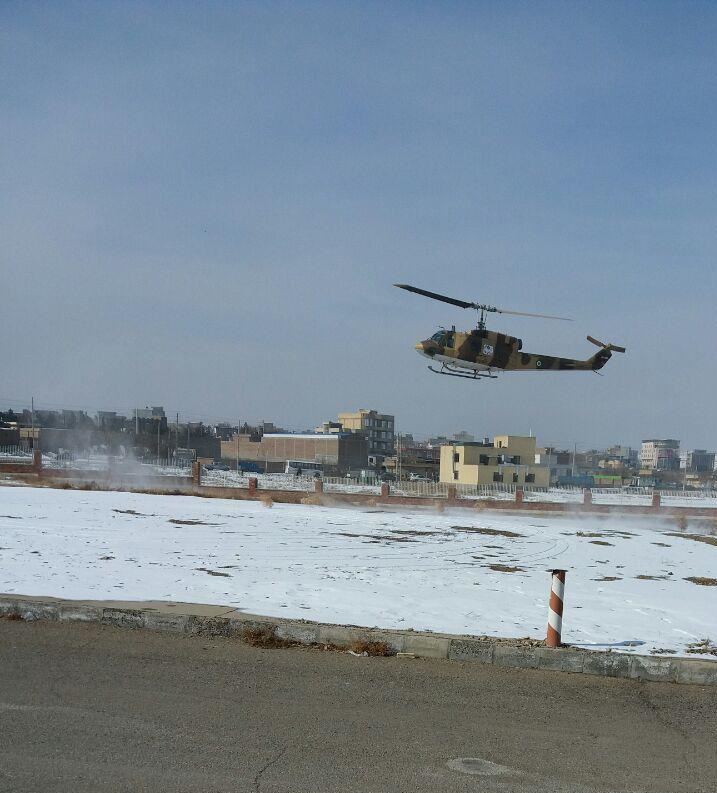 هلی‌کوپتر اورژانس به یاری گرفتاران برف رودبار رفت