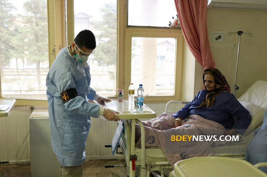 حضور و خدمات رسانی داوطلبانه نیروهای بسیجی و سپاهی در بیمارستان رازی رشت + تصاویر