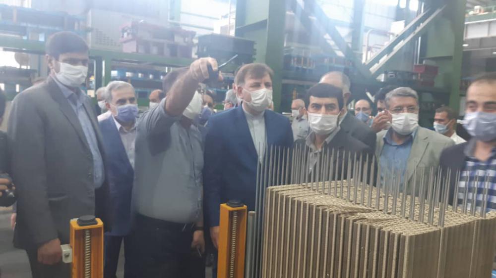 افتتاح طرح توسعه یک واحد تولیدی قطعات کولر/بازدید از خط تولید ماسک در شهر صنعتی رشت