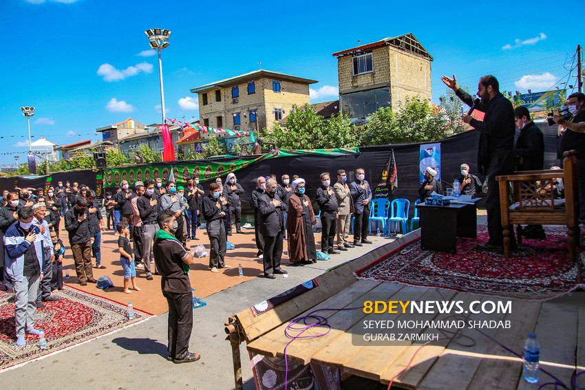 عزاداری روز عاشورا در گوراب زرمیخ صومعه سرا + تصاویر