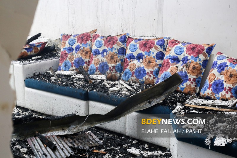گزارش تصویری/ مهار آتش سوزی منزل مسکونی در جماران رشت