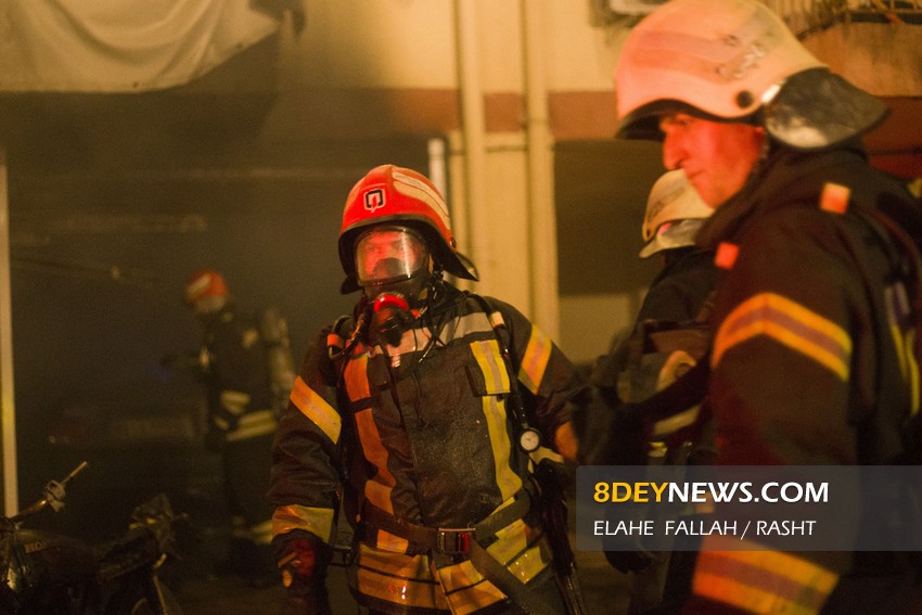 آتش سوزی تعمدی در کوی عرفان رشت/ مرد ۳۰ساله جان باخت + تصاویر