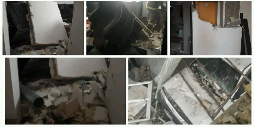 انفجار گاز شهری یک واحد آپارتمان در صومعه سرا
