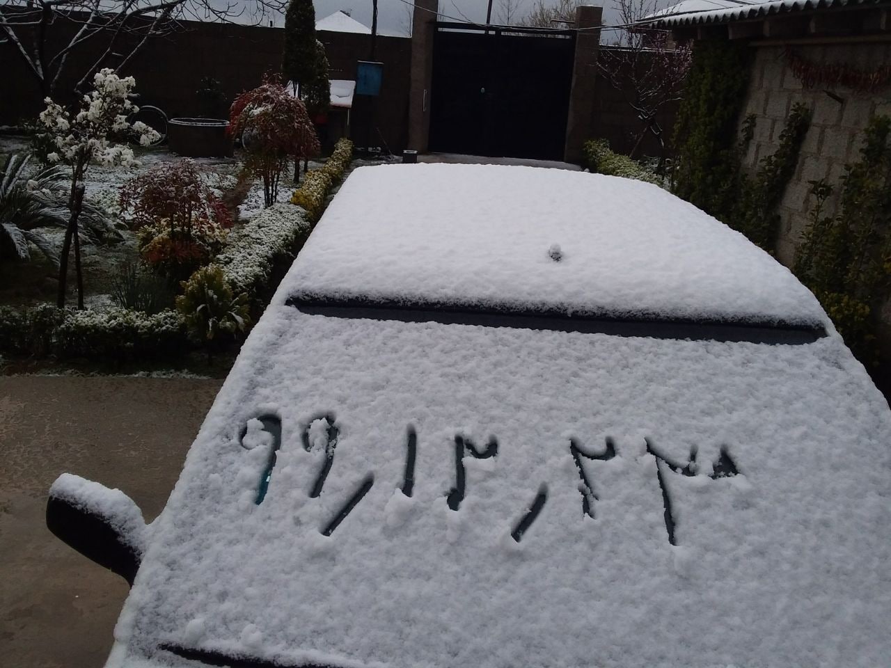 بارش برف در آخرین روزهای سال در گیلان + عکس و فیلم