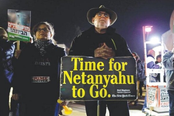 تظاهرات علیه نتانیاهو بعد از وقفه ۳ هفته‌ای ازسرگرفته شد