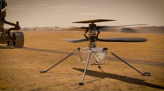 بالگرد “نبوغ” روی سطح مریخ قرار گرفت