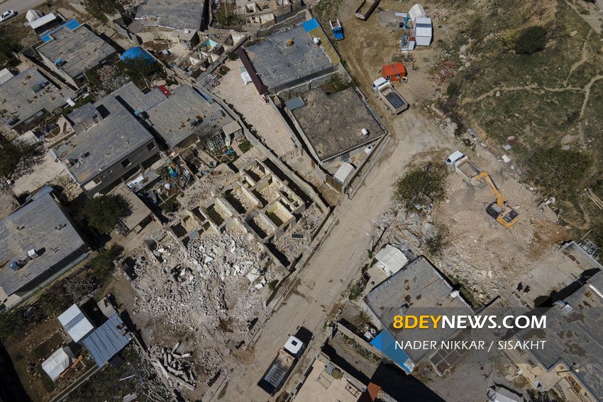تصاویر هوایی از “سی سخت” زلزله زده!